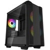 Korpusas Deepcool Micro-ATX CASE CC360 Juodas, Mini-ITX / Micro-ATX, 4, 1x USB3.0, 1x USB2.0, 1x Audio, ABS+SPCC+Tempered Glass, 1×120mm