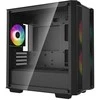 Korpusas Deepcool Micro-ATX CASE CC360 Juodas, Mini-ITX / Micro-ATX, 4, 1x USB3.0, 1x USB2.0, 1x Audio, ABS+SPCC+Tempered Glass, 1×120mm