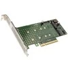 Delock PCI Express x8 Karte zu 2 x intern NVMe M.2 Key M - Bifurcation - Low Profile Formfaktor