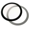 DEMCiflex dust filter 120mm, round – juodos ir baltos spalvos