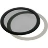 DEMCiflex dulkių filtras 120mm, apvalus - juodas/juodas