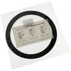 DEMCiflex dust filter 120mm, round – juodos ir baltos spalvos