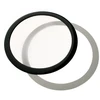 DEMCiflex dust filter 140mm, round – juodos ir baltos spalvos