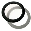 DEMCiflex dust filter 80mm, round – juodos it baltos spalvos