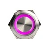 DimasTech Vandalism switch/button 25mm, Silverline Ring – RGB