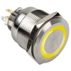 „DimasTech“ vandalizmo jungiklis/mygtukas 25 mm, „Silverline Ring“ – RGB