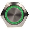 DimasTech vandalizmo mygtukas 19 mm – Silverline – žalios spalvos