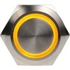 DimasTech vandalizmo mygtukas 19 mm – Silverline – geltonos spalvos