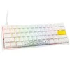 Ducky One 2 Pro Mini Baltas Edition žaidimų klaviatūra, RGB LED – Gateron Geltona US išdėstymas