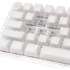 Ducky One 3 Aura Baltas Mini žaidimų klaviatūra, RGB LED – MX-Speed-Sidabrinis US išdėstymas