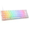 Klaviatūra Ducky One 3 Aura Baltas Mini Klaviatūra žaidimams RGB LED - Gateron Baby Kangaroo