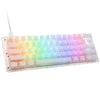 Ducky One 3 Aura Baltas Mini žaidimų klaviatūra, RGB LED – MX-Silent-Raudona US išdėstymas