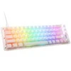 Ducky One 3 Aura Baltas SF žaidimų klaviatūra, RGB LED – Kailh Jellyfish Y US išdėstymas