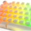 Ducky One 3 Aura Baltas TKL Klaviatūra žaidimams, RGB LED - MX-Speed-Sidabrinis