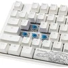 Ducky One 3 Classic Pure Baltas žaidimų klaviatūra, RGB LED – MX-Mėlyna US išdėstymas