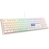 Ducky One 3 Classic Pure Baltas žaidimų klaviatūra, RGB LED – MX-Speed-Sidabrinis US išdėstymas
