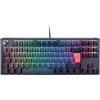 Mėlyna Ducky One 3 Cosmic Mėlyna TKL Klaviatūra žaidimams, RGB LED - MX-Ergo-Clear