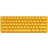 Ducky One 3 geltona mini žaidimų klaviatūra, RGB LED – MX ruda