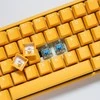 Ducky One 3 geltona mini žaidimų klaviatūra, RGB LED – MX mėlyna