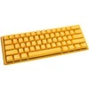 Ducky One 3 geltona mini žaidimų klaviatūra, RGB LED – MX-Clear