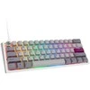 Ducky One 3 Mist Pilkas Mini žaidimų klaviatūra RGB LED – MX-Ergo-Clear US išdėstymas