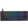 Ducky One 3 Pro Mini Nazca Line žaidimų mechaninė klaviatūra, 8.000 Hz, Hot Swap, RGB – Cherry MX2A Raudona, ANSI US išdėstymas