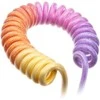 Klaviatūra Ducky Premicord Afterglow Coiled Cable susuktas klaviatūros laidas, USB-C į USB-A – 1,8m