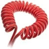 Klaviatūra Ducky Premicord Apple Raudona Coiled Cable susuktas klaviatūros laidas, USB-C į USB-A – 1,8m