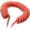 Ducky Premicord Strawberry Frog Coiled Cable susuktas klaviatūros laidas, USB-C į USB-A – 1,8m