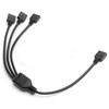 Ek Water Blocks Ek Vanduo Blocks EK Vanduo BlocEK Vanduo Blocks EK-Loop D-RGB splitter cable, 3-way – juodas