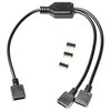 Ek Water Blocks EK Vanduo Blocks EK-Loop D-RGB 2-Way Splitter juoda