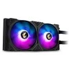 GIGABYTE AORUS WATERFORCE 280LIQUID CPU COOLER su ARGB ekranu
