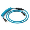 Glorious Coiled Cable susuktas klaviatūros laidas Electric Mėlyna, USB-C į USB-A – 1,37m, žydros spalvos