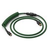 Glorious Coiled Cable susuktas klaviatūros laidas Forest Žalias, USB-C į USB-A – 1,37m, žalios spalvos