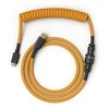 Glorious Coiled Cable susuktas klaviatūros laidas Glorious Gold, USB-C į USB-A – 1,37m, aukso spalvos