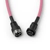 Glorious Coiled Cable susuktas klaviatūros laidas Prism Rožinė, USB-C į USB-A – 1,37m, rožinės spalvos