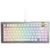 Glorious GMMK 3 Pro HE 75 % Custom žaidimų klaviatūra – Pre-Built, ANSI US išdėstymas, Fox HE Switches, sidabro spalvos