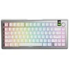 „Glorious GMMK 3 Pro Wireless“ 75 % pritaikyta žaidimų klaviatūra – iš anksto surinkta, ANSI (JAV), „Fox Switches“, sidabrinis