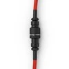 Klaviatūra Glorious GMMK Coiled Cable susuktas klaviatūros laidas Crimson Raudona, USB-C į USB-A – raudonos ir juodos spalvos