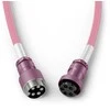 Klaviatūra Glorious GMMK Coiled Cable susuktas klaviatūros laidas Pixel Rožinė, USB-C į USB-A – rožinės spalvos