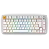 Klaviatūra Glorious GMMK Pro mechaninė klaviatūra, 75% - Pre-built, ISO UK-išdėstymas - balta (GLO-GMMK-P75-FOX-ISO-W-UK)
