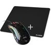 Glorious Model D Gaming-Pelė - juodas, glossy + Mauspad - XL