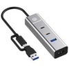HUB USB Graugear GRAUGEAR 4 Port USB HUB + PD 2xC+2xA USB+USB-C PD Supports