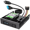 GRAUGEAR USB-HUB+Kartenleser Frontpanel m. 2,5" SSD Rahmen