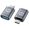 Graugear Pilkas USB-C to USB-A Adapteris