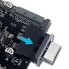 „Graugear Pilkas“ vidinė 19 kontaktų jungtis (USB 3.0) į USB 3.1 E tipo 20 kontaktų A tipo jungtį – 180 laipsnių