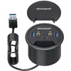 HUB USB Graugear GRAUGEAR USB 3.0 Tisch Hub mit Audi- und Mikrofonenchluss