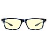 GUNNAR Optiks Cruz Kids Dideli kompiuterio akiniai vaikams nuo 8-12 metų - Gintaro spalvos objektyvas, tamsiai mėlynas