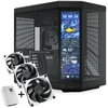 Hyte Y70 Midi Tower Touch Infinite - Pitch Juodas + FP12 3er Pack & NP50