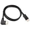 InLine 8K (UHD-2) „DisplayPort“ laidas, kampuotas į kairę, juodas – 1m